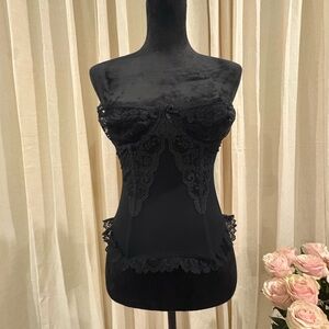 Victoria's Secret Black Lace Chemise